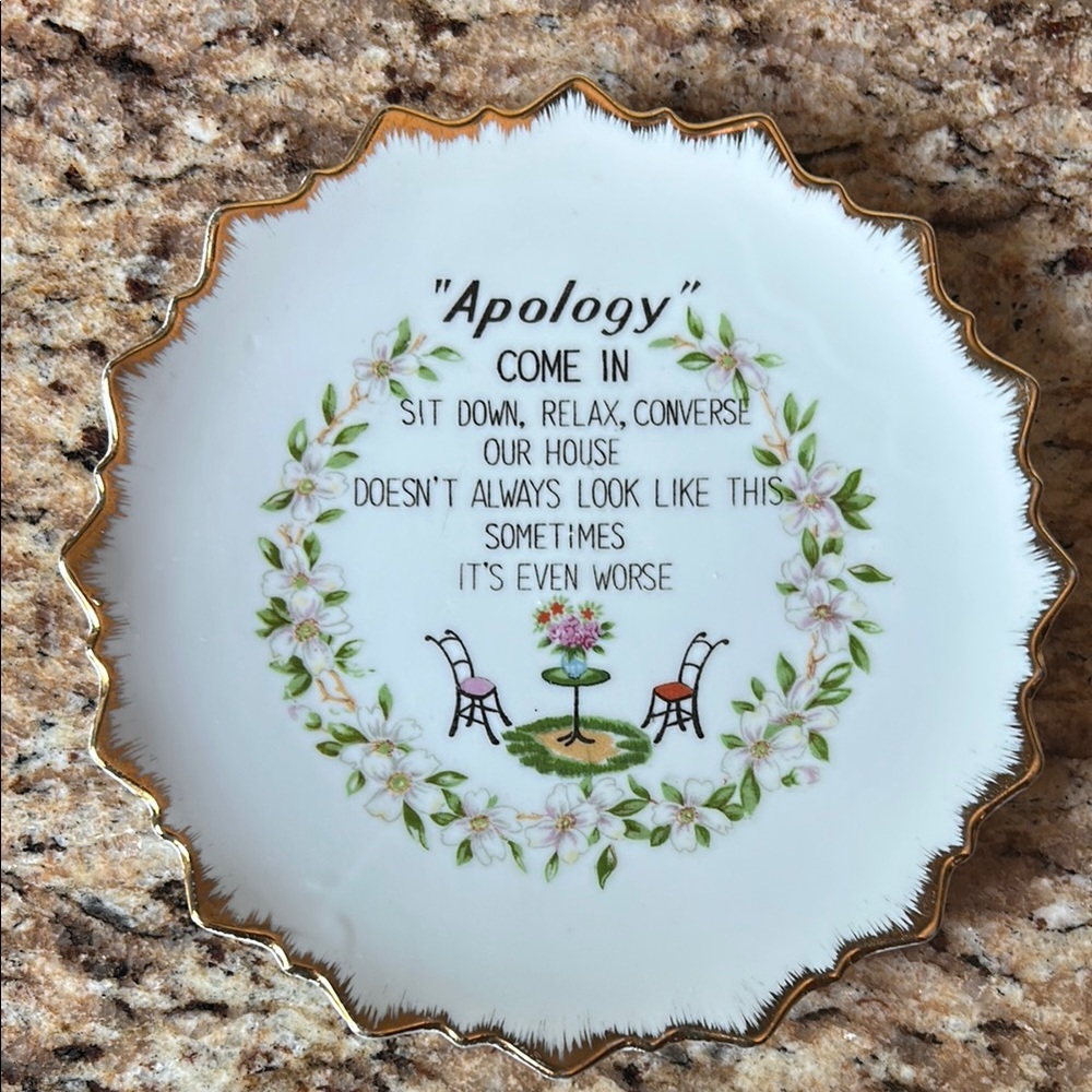 Vintage made in japan fairway China plate, with decorative floral design”